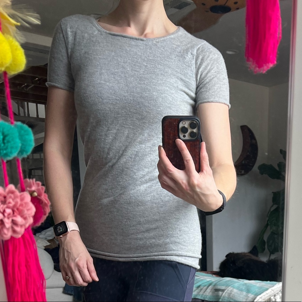Last chance! Donna Karan Light gray Cashmere Tshirt